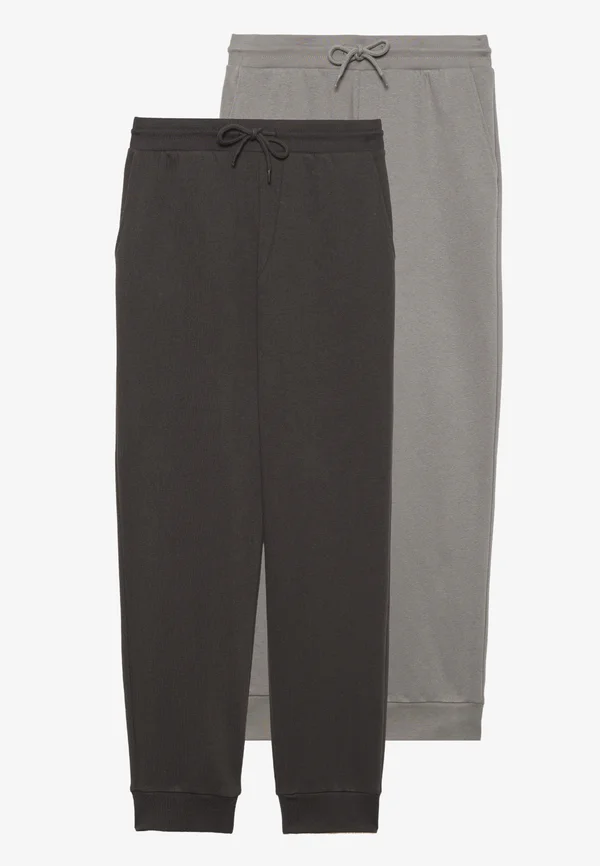 2 PACK UNISEX - Jogginghose - black/grey