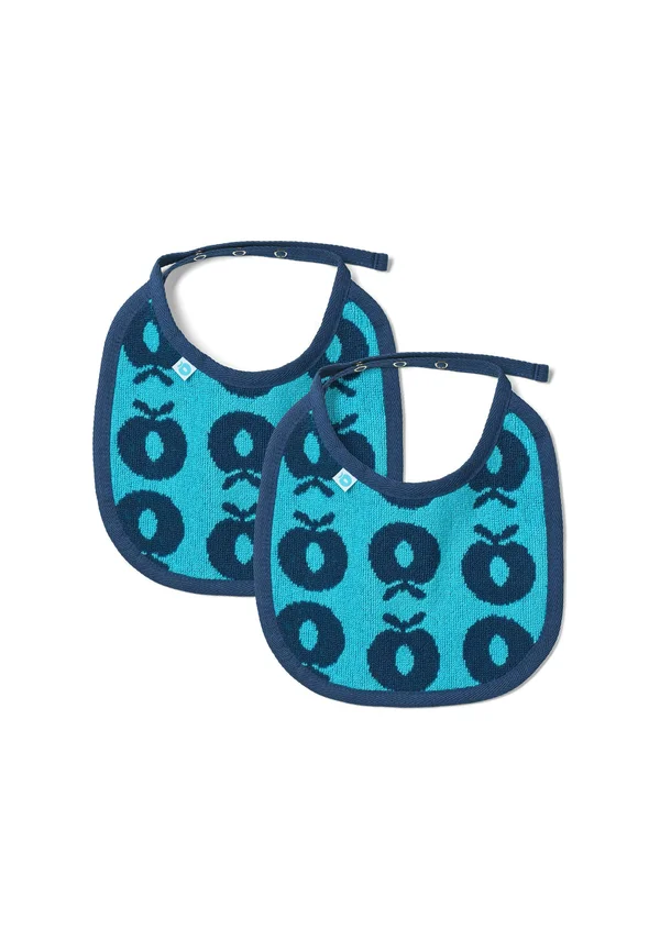 2 PACKS OF SMALL WITH APPLES - Lätzchen - blue atoll