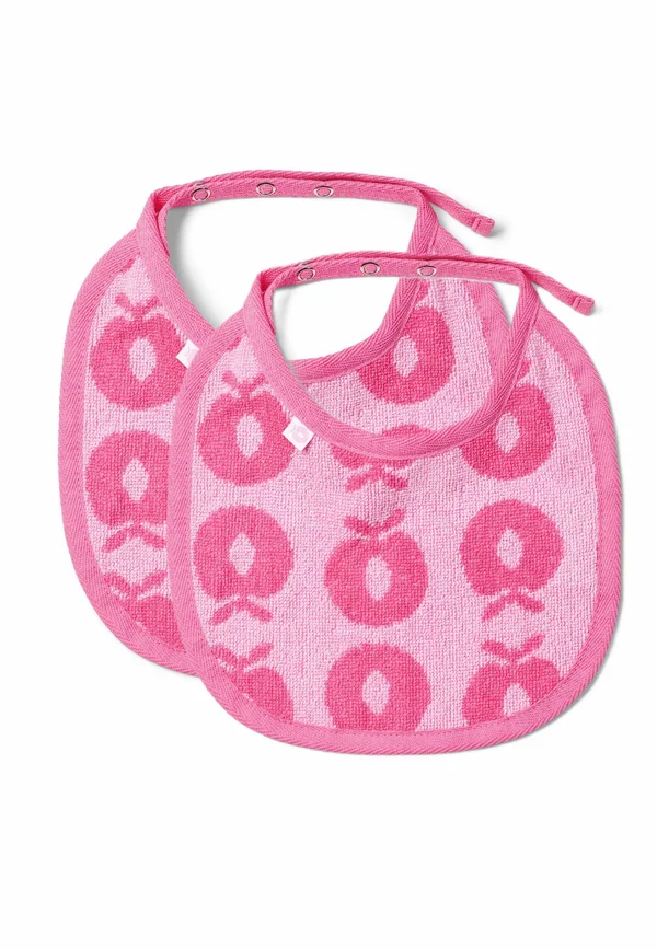 2 PACKS OF SMALL WITH APPLES - Lätzchen - pink lilac
