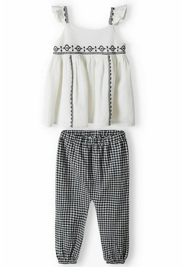 2 PCS SET - Jogginghose - white/dark grey