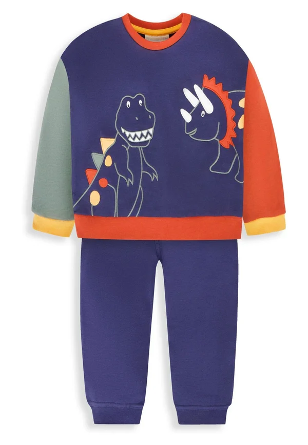 2-PIECE DINO APPLIQUÉ SET - Trainingsanzug - navy
