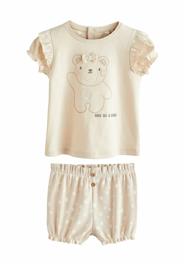 2 PIECE SET  REGULAR FIT - Shorts - cream bear
