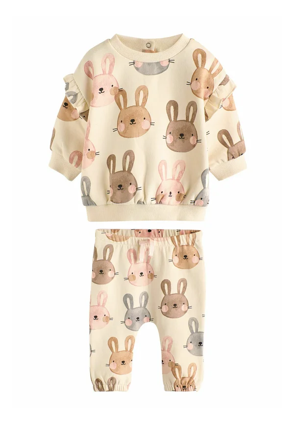 2 PIECE SET - Trainingsanzug - cream  pink bunny rabbit