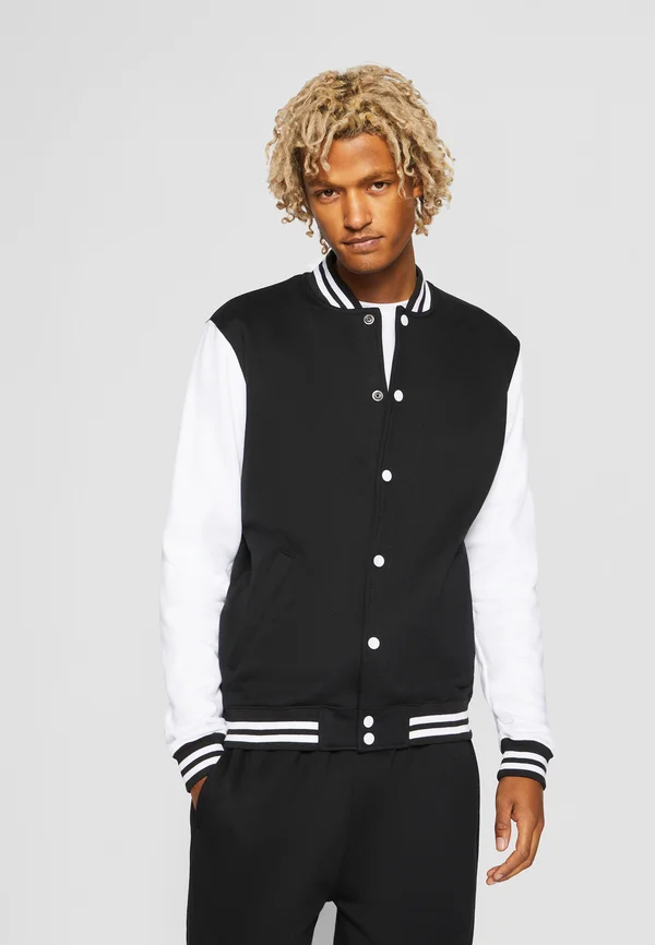 2 TONE COLLEGE  - Sweatjacke - black/white