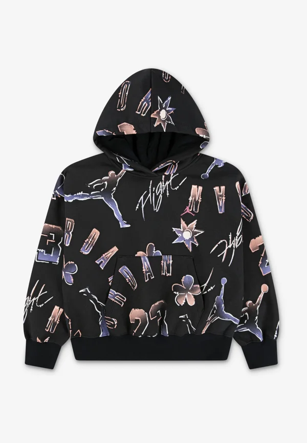 23 THROWBACK HOODIE - Kapuzenpullover - black