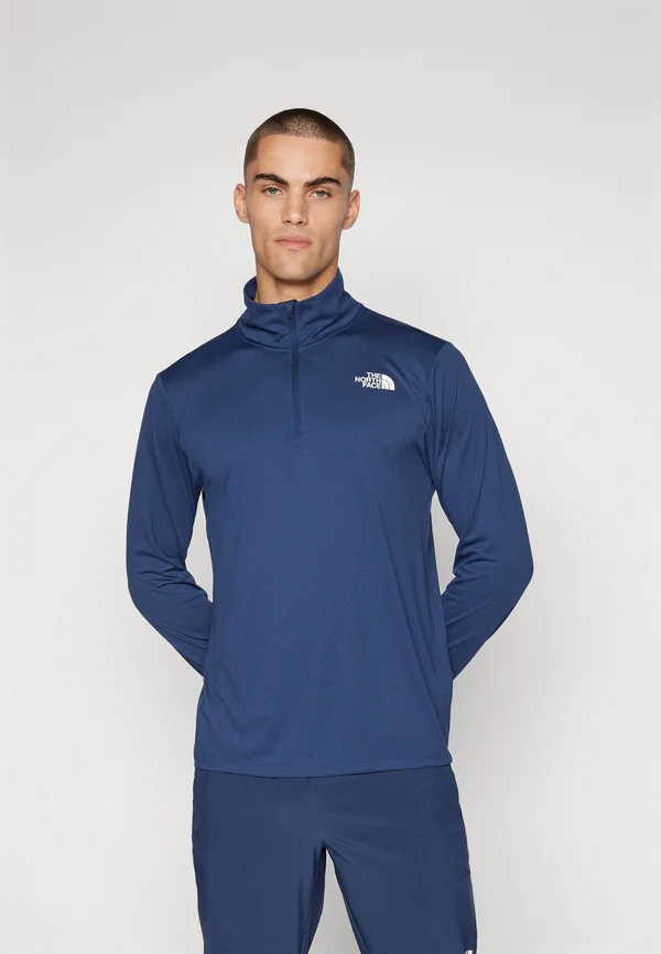 24/7 1/4 ZIP TEE - Langarmshirt - summit navy