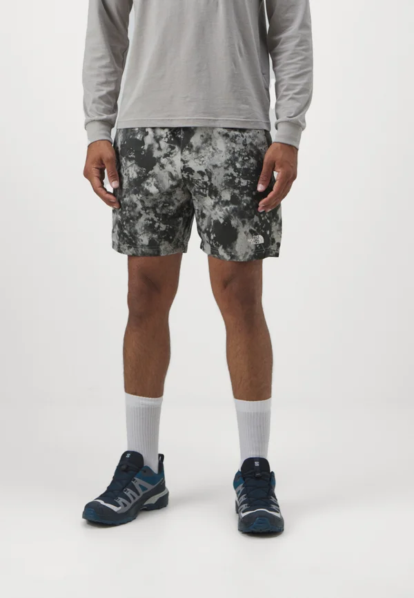 24/7 7IN SHORT PRINT - Kurze Sporthose - clay grey/taupe greenew