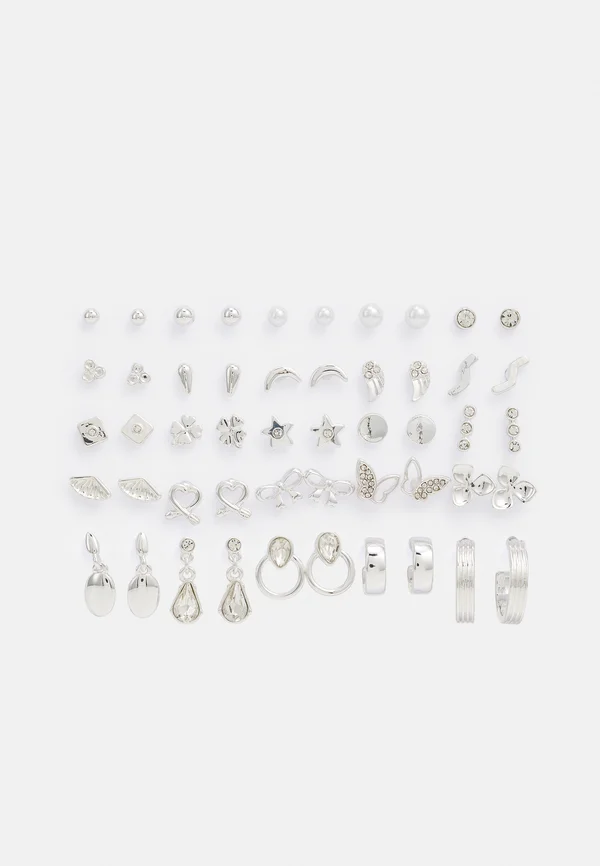 25 PACK - Ohrringe - silver-coloured