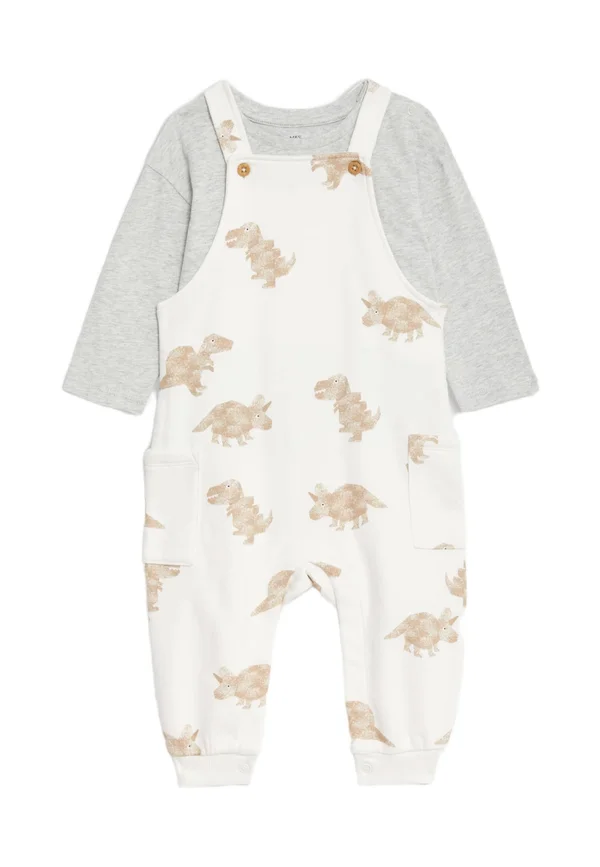 2PACK COTTON RICH DINOSAUR - Latzhose - neutral