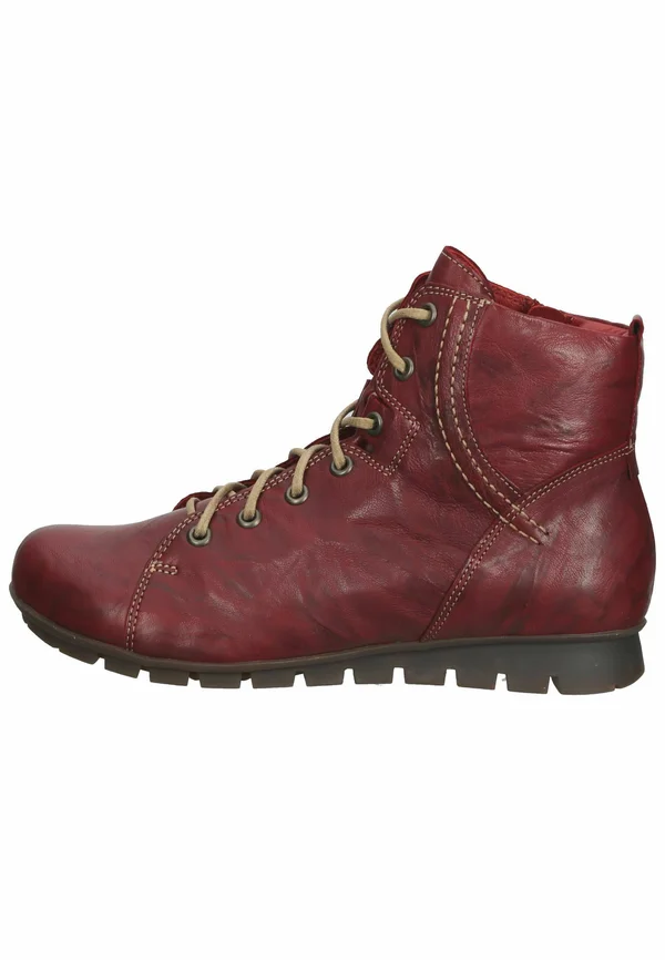 3-000095-5000 - Schnürstiefelette - red