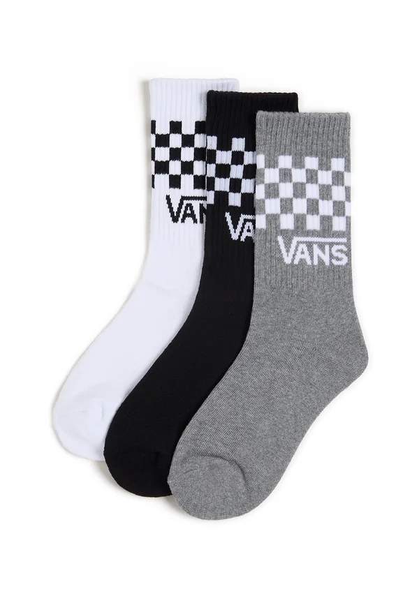 3 PACK CLASSIC CHECK CREW - Socken - black white