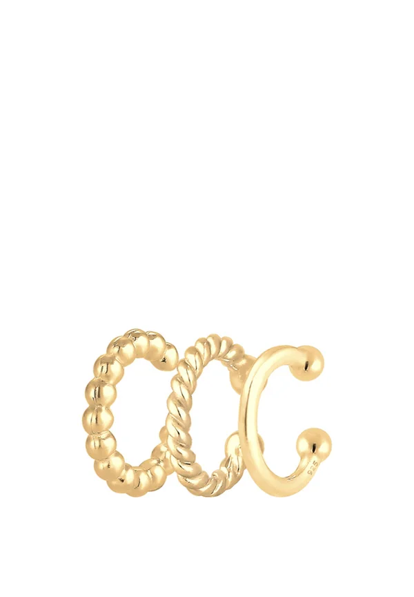 3 PACK EARCUFF - Ohrringe - gold-coloured