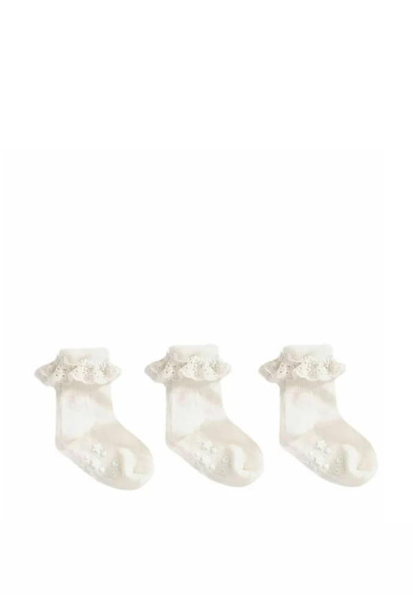 3-PACK FRILLY - REGULAR FIT - Socken - cream