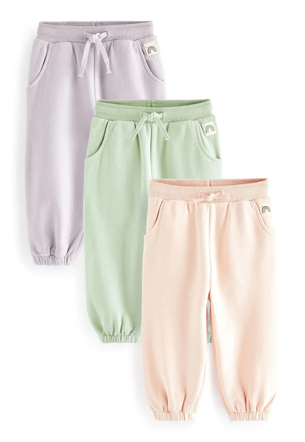 3 PACK JOGGERS  - Stoffhose - lilac green pink