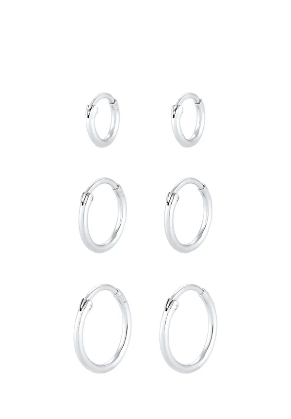 3 PACK - Ohrringe - silver-coloured