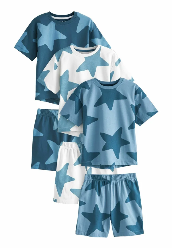 3 PACK  REGULAR FIT SET - Nachtwäsche Set - navy blue white stars