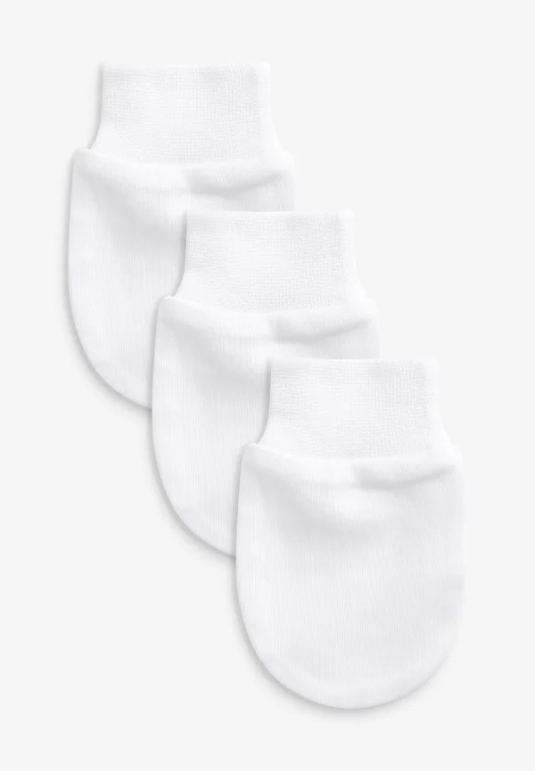 3 PACK SCRATCH MITTS - Fäustling - white