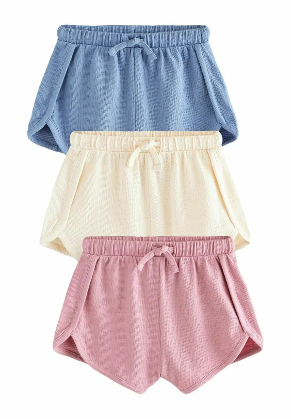 3 PACK - Shorts - blue cream pink