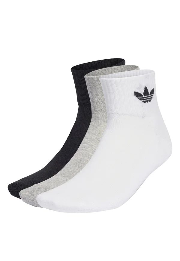 3 PACK - Socken - white   medium grey heather   black