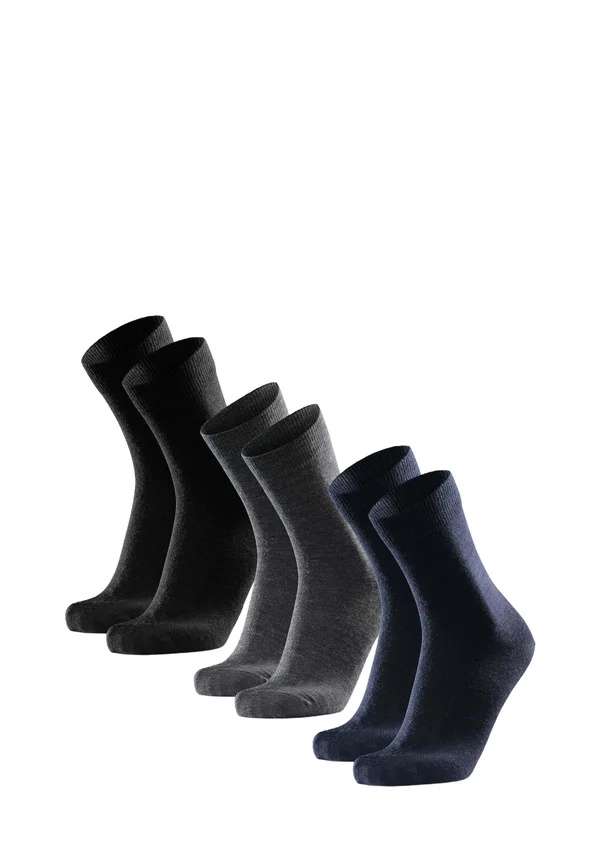 3 PACK - Sportsocken - black grey dark navy