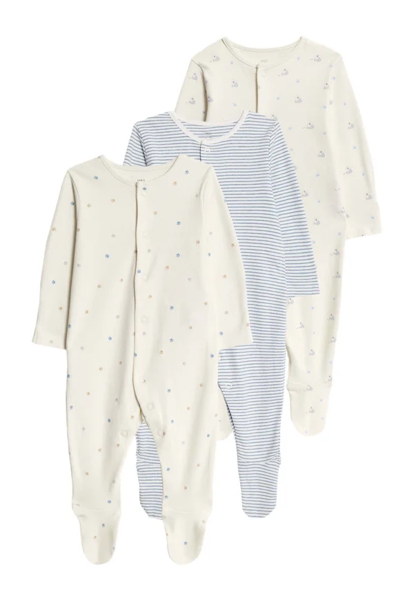 3 PACK  - Strampler - blue mix