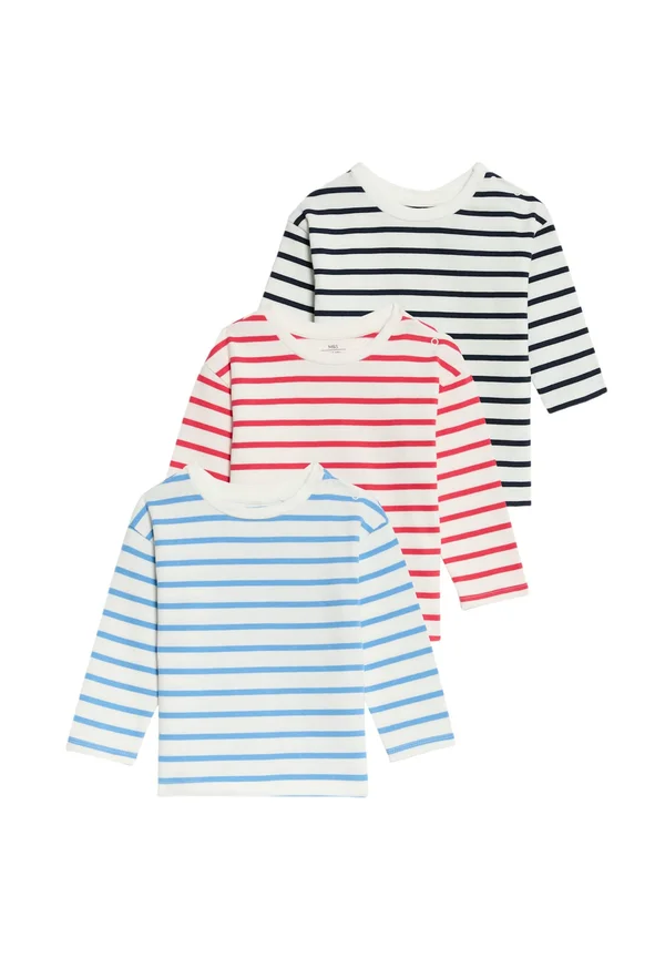 3 PACK STRIPED - Langarmshirt - blue mix