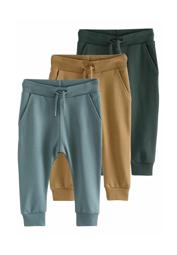 3 PACK SUPER JOGGERS  - Jogginghose - blue/tan brown/charcoal grey