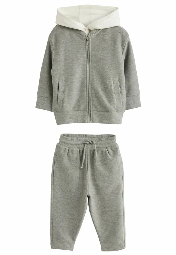 3 PIECE JERSEY BOMBER AND JOGGER SET - Trainingsanzug - pale grey