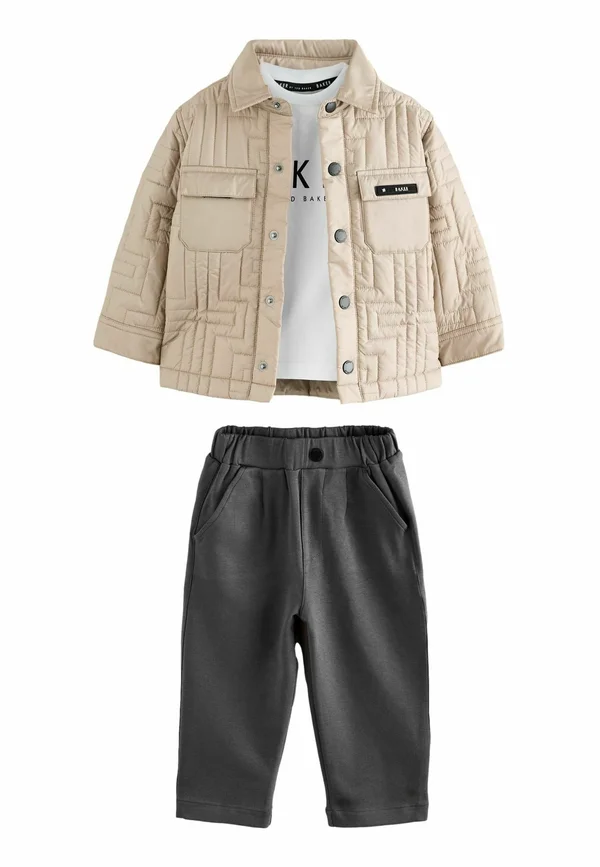 3 PIECE STONE AND SET   - Übergangsjacke - stone