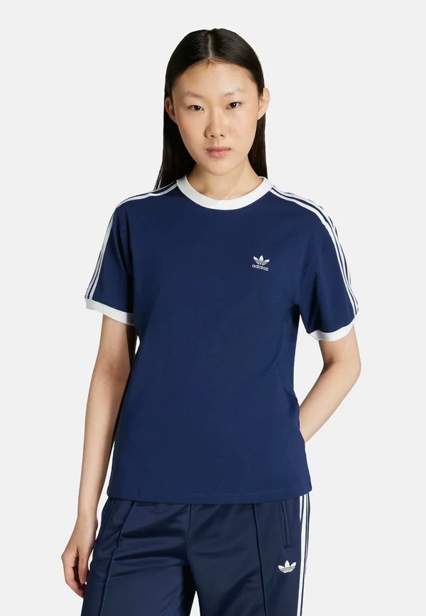 3 STRIPE  - T-Shirt print - night indigo white