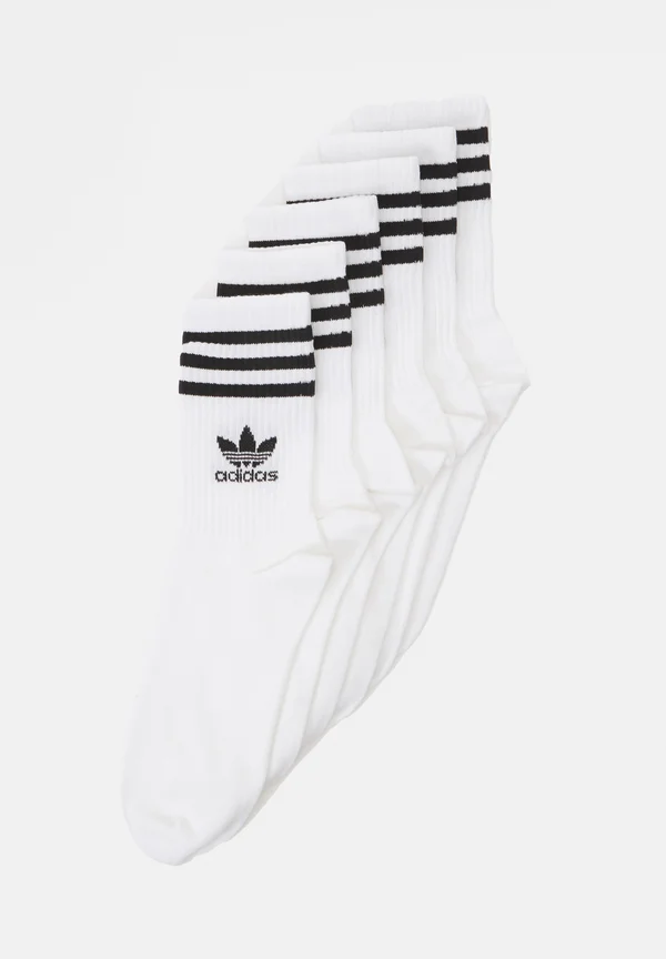 3-STRIPES CREW 6 PAIRS - Socken - white
