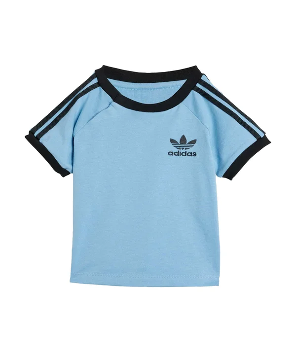 3-STRIPES - T-Shirt print - ash blue