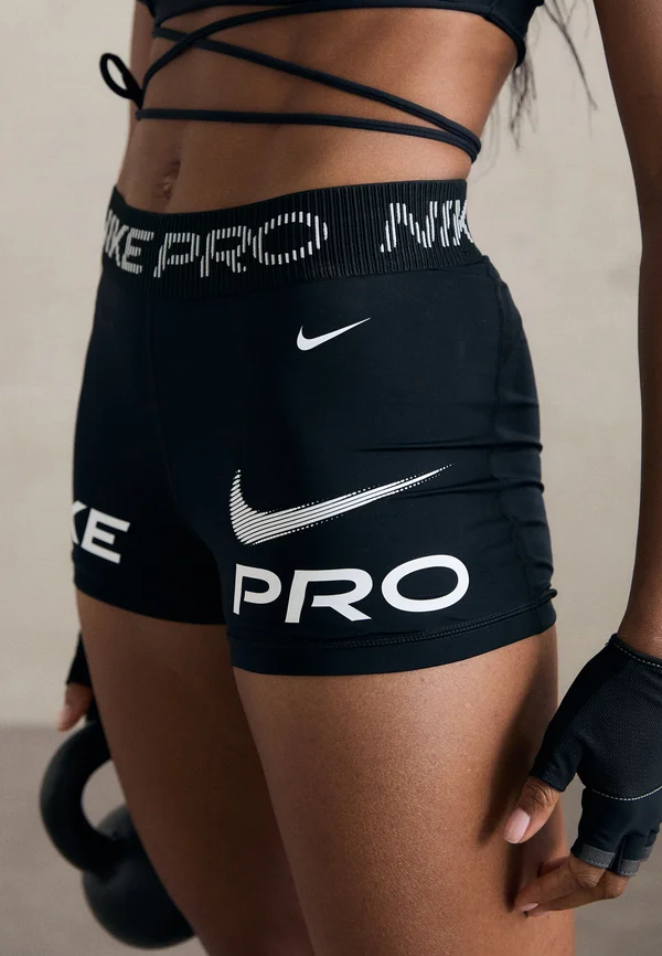 365 SHORT  - Tights - black/white