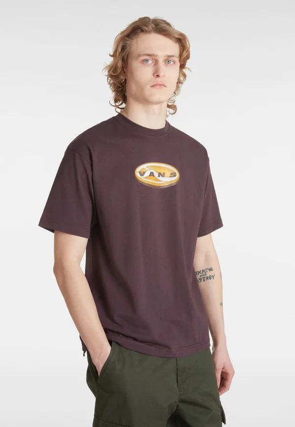 3D RETROVAL - T-Shirt print - dark red