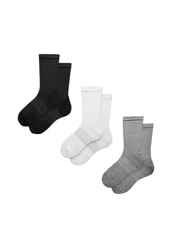 3PAIR - Sportsocken - white heather grey black