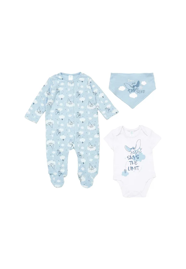 3TLG SET  - Jumpsuit - weiß hellblau