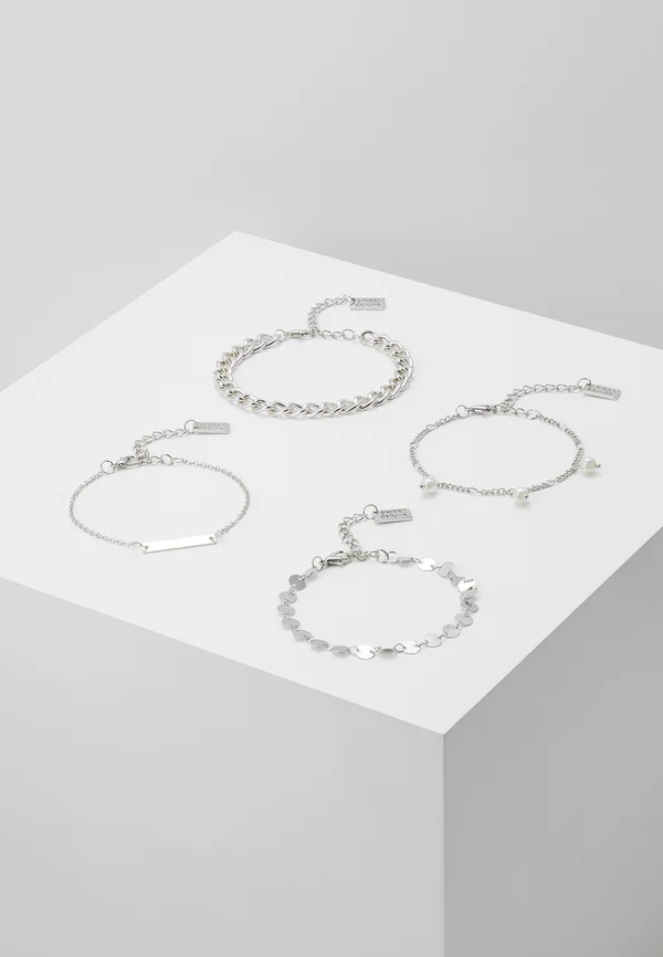 4 PACK - Armband - silver-coloured