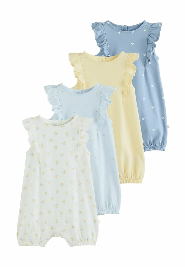 4 PACK - Jumpsuit - blue and white floral