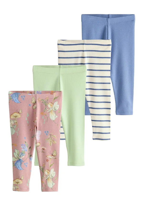 4 PACK - Leggings - Hosen - pink green