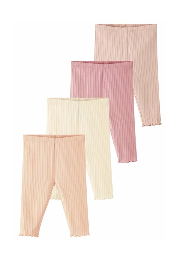 4 PACK REGULAR FIT - Leggings - Hosen - pink ribbed