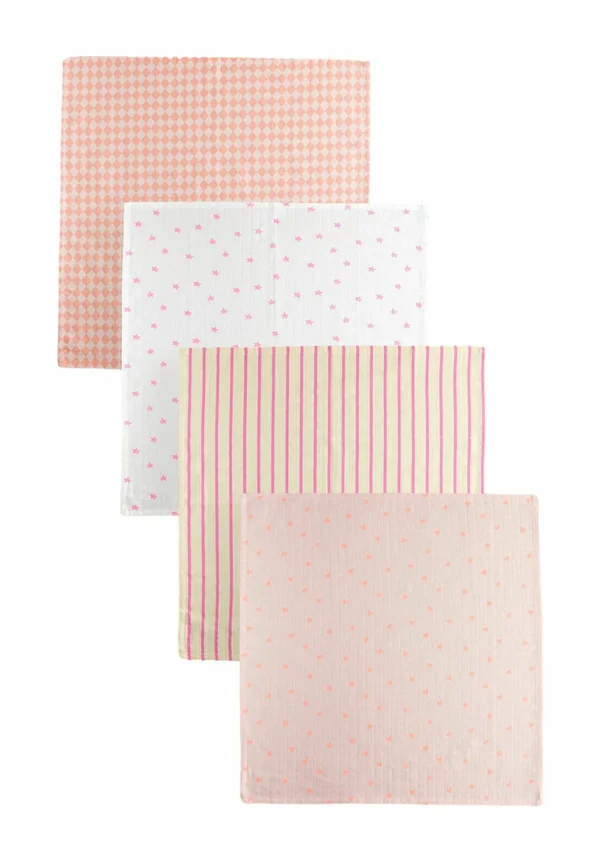 4 PACK - REGULAR FIT - Mullwindel - pink stripe stars