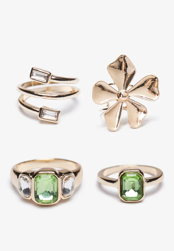 4 PACK - Ring - gold-coloured