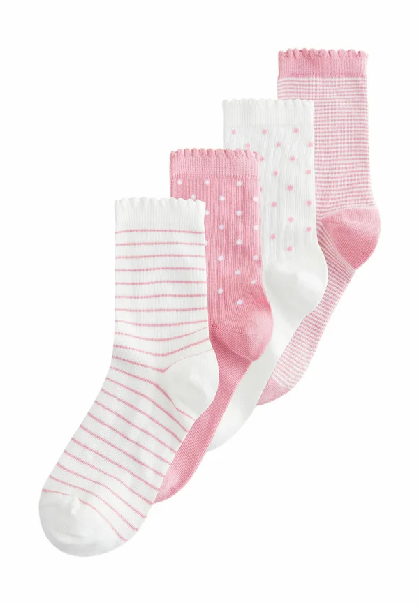 4 PACK - Socken - pink and white