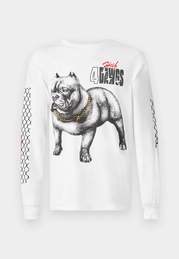 4 THE DAWGS TEE UNISEX - Langarmshirt - white