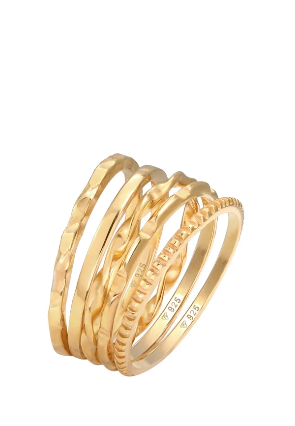 5 PACK BASIC - Ring - gold-coloured