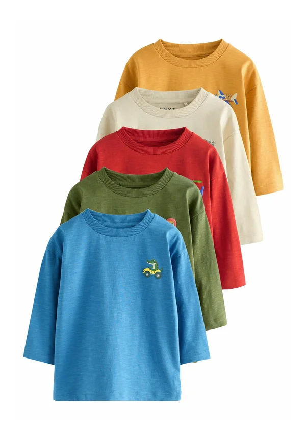 5 PACK - Langarmshirt - multi animals on transport