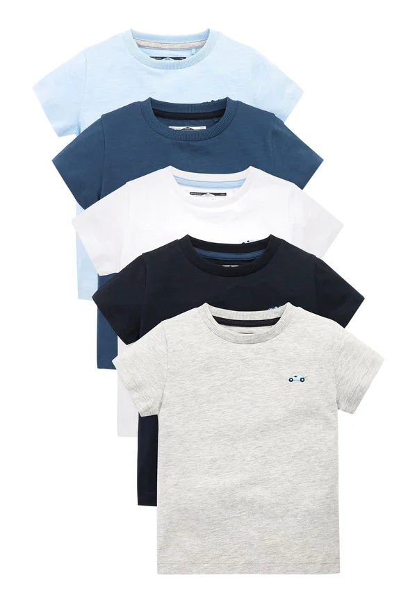 5 PACK SHORT SLEEVE - T-Shirt basic - blue