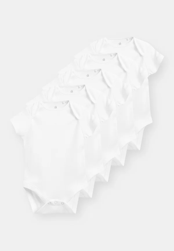 5 PACK SHORT SLEEVE  - T-Shirt basic - white