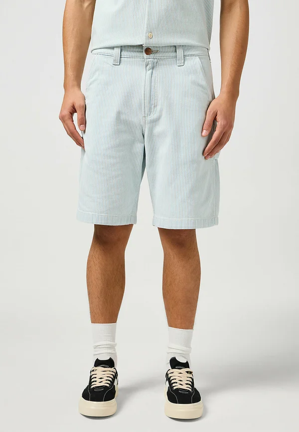 5-POCKET CJ CARPENTER RELAXED FIT - Shorts - blue denim