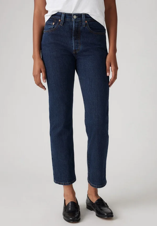 501® CROP JEANS - Jeans Straight Leg - salsa stonewash